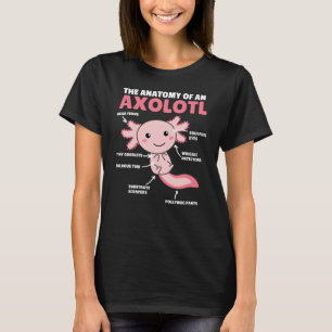 Axolotls förklarande anatomi hos en axolotl t shirt