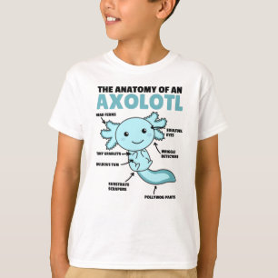 Axolotls förklarande anatomi hos en axolotl t shirt