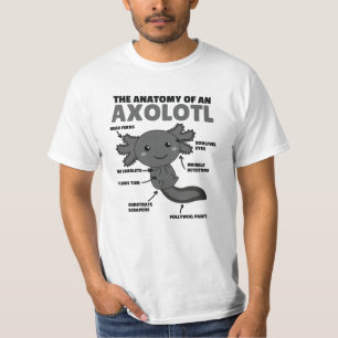 Axolotls förklarande anatomi hos en axolotl t shirt