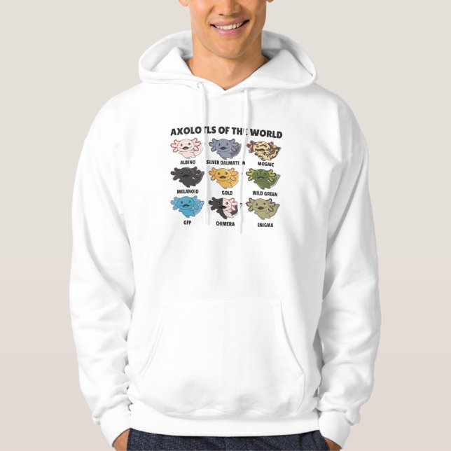 Axolotls från World Sweet Animals Axolotl Hoodie (Framsida)
