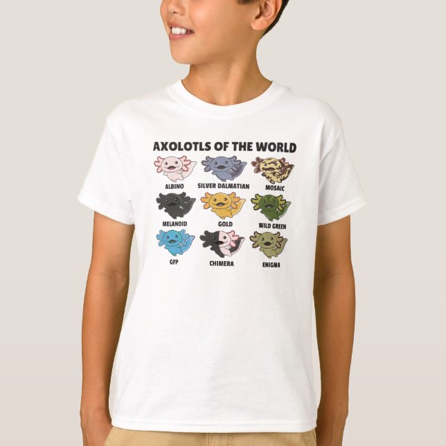 Axolotls från World Sweet Animals Axolotl T Shirt (Framsida)