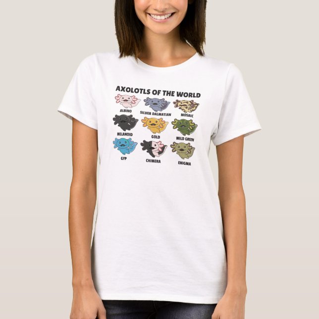 Axolotls från World Sweet Animals Axolotl T Shirt (Framsida)