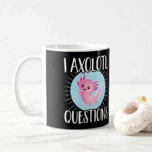Axolotls I Axolotl Frågar Kawaii Kaffemugg