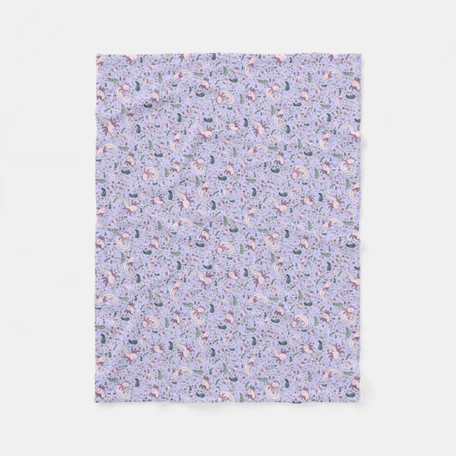 Axolotls i Lila Fleecefilt (Framsidan)