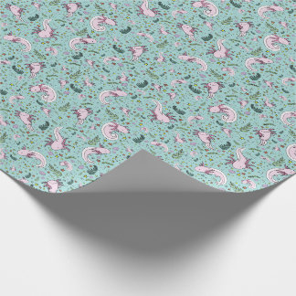 Axolotls in Blue Presentpapper