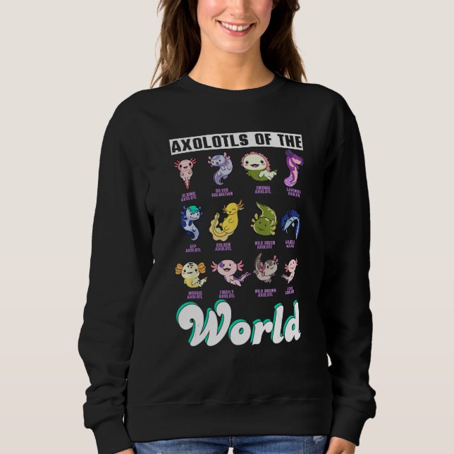 Axolotls Of The World, Mexican Salamander, Cute Am T Shirt (Framsida)