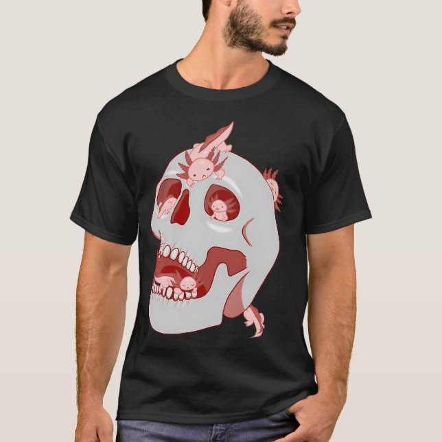 Axolotlskalle T Shirt (Framsida)