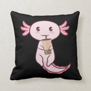 Axolotti Älskare Pet Animal Axolotl Bubble Tea Ka Kudde