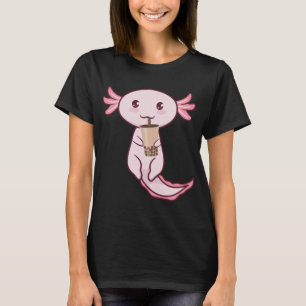 Axolotti Älskare Pet Animal Axolotl Bubble Tea Kaw T Shirt