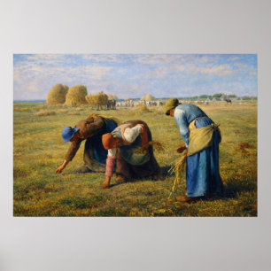Axplockerskorna av Jean-Francois Millet Poster