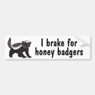 AY-, bromsar jag för honey badgerbildekal Bildekal