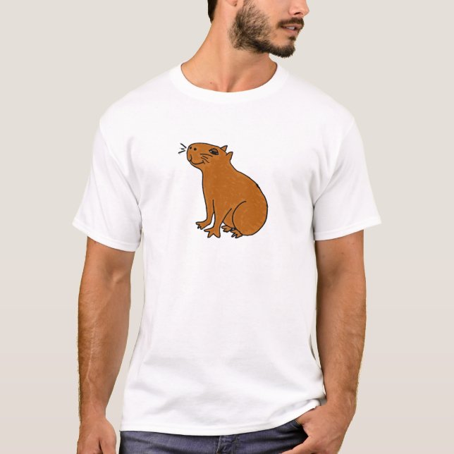 AY-, Capybarakonstskjorta T-shirt (Framsida)