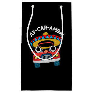 Ay-Car-Amba Funny Mexican Car Pun Mörk BG