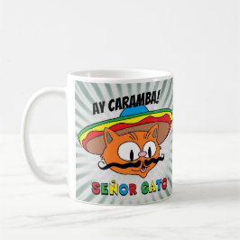 Ay Caramba! Tecknad Katt Señor Gato Kaffemugg