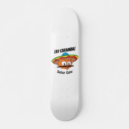¡AY CARAMBA! Tecknad Katt Señor Gato™ skateboard