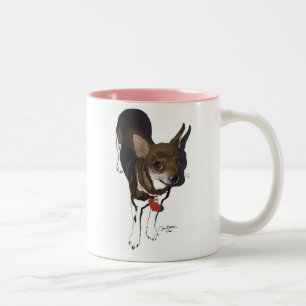 ¡ Ay Chihuahua! jag älskar dig! Två-Tonad Mugg