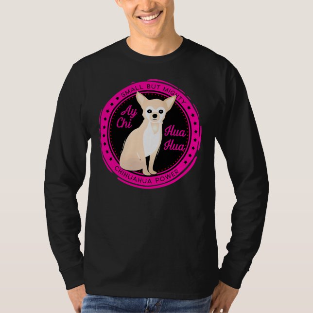 Ay Chihuahua Retro Chichi T Shirt (Framsida)