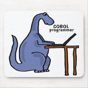 AY-, COBOL programmerareDinosaur Mousepad Musmatta