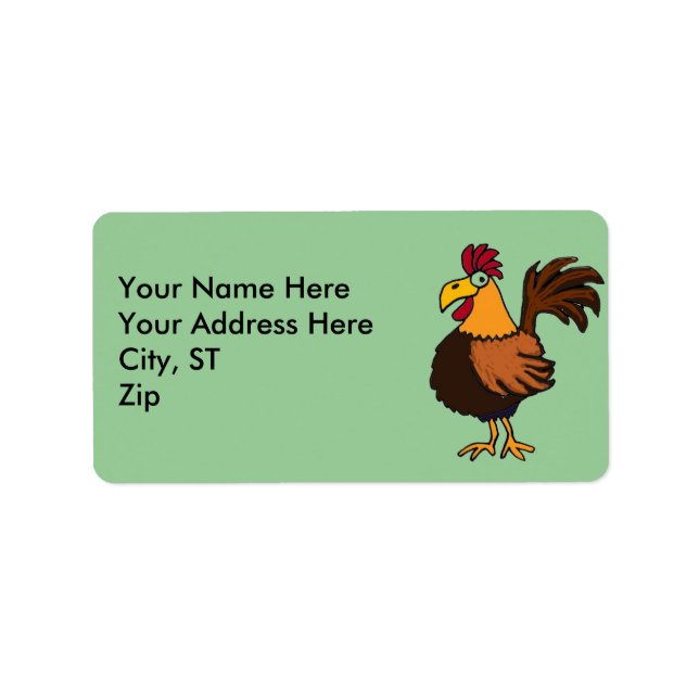 AY- Funny Tupp Adressetiketter (Framsidan)