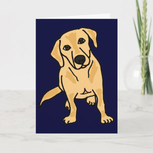 AY-, gul Labrador Retriever Notecards eller Kort