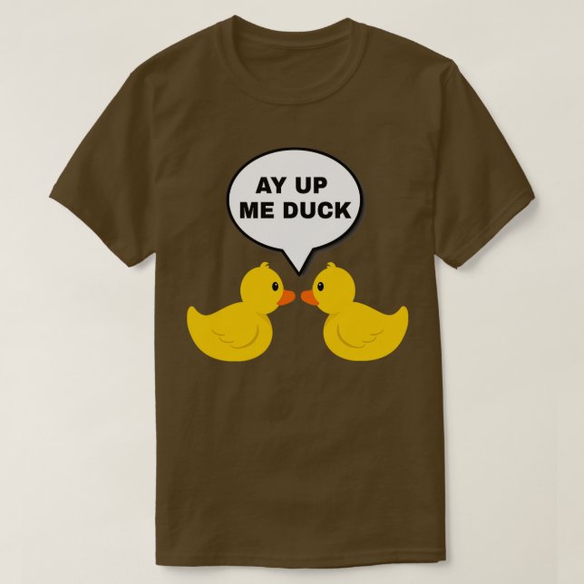 Ay Up Me Anka Black T Shirt (Design framsida)