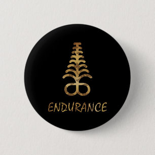Aya Endurance Adinkra Symbol Ghana Väster African Knapp
