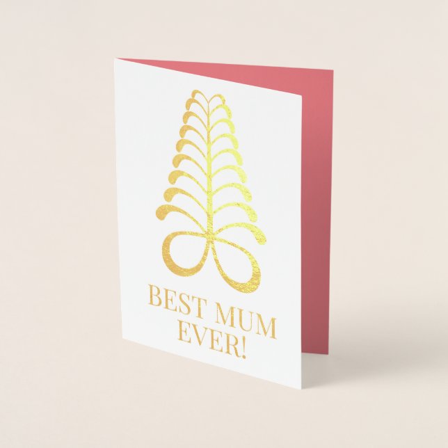 "Aya"-kort för Mor Folierat Kort (Framsida)