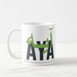 Aya Namn Pronción and Meaning Kaffemugg