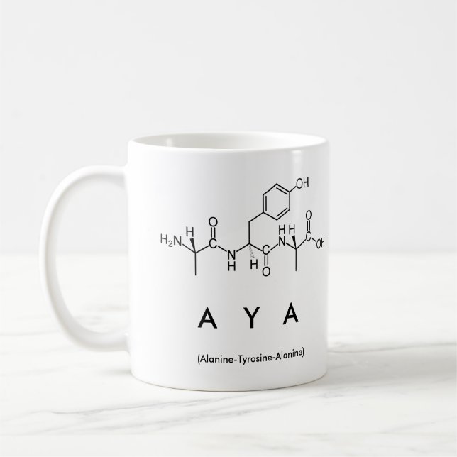 Aya peptide namn mugg (Vänster)