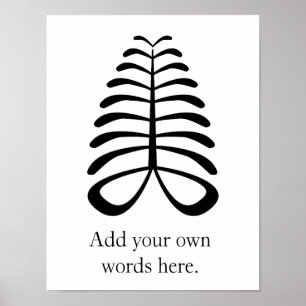 AYA Symbol för uthållighet och oberoende Poster