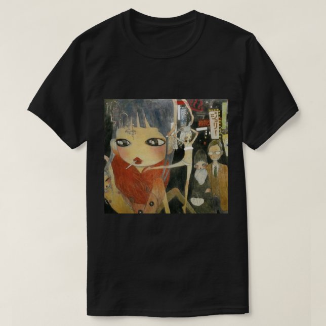 Aya Takano städer liv T Shirt (Design framsida)