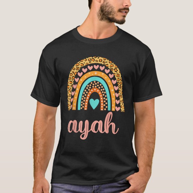 Ayah Ayah Namn Birthday Gift T Shirt (Framsida)
