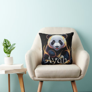 "Ayah the Panda - Cute Panda Design Pillow" Kudde