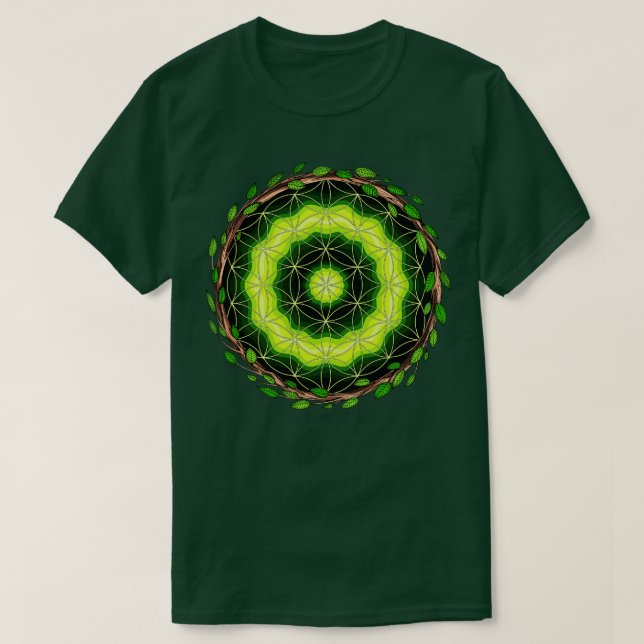 Ayahuasca Helig Geometry T Shirt (Design framsida)