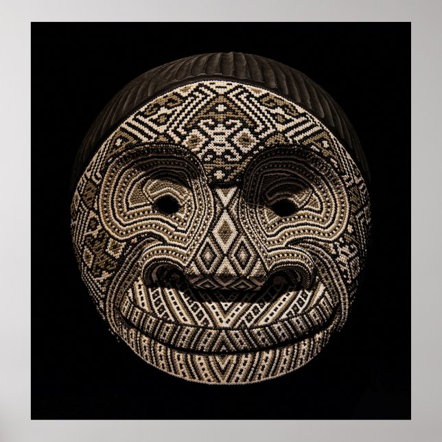 Ayahuasca Mask Chaquiras Poster (Framsidan)