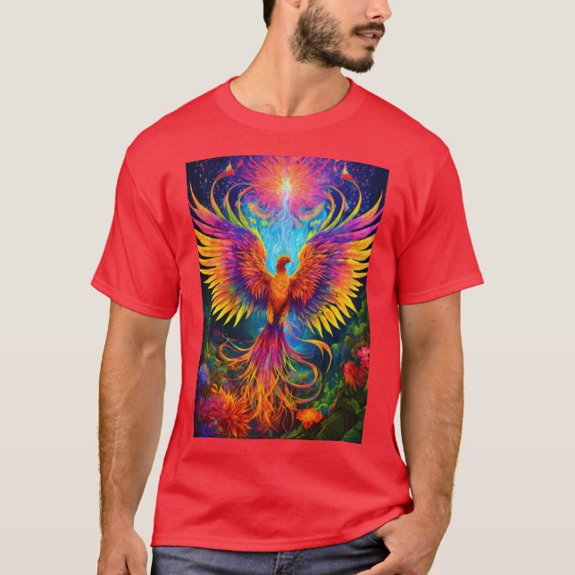 Ayahuasca Phoenix: En fluorescerande resa in i Ede T Shirt (Framsida)