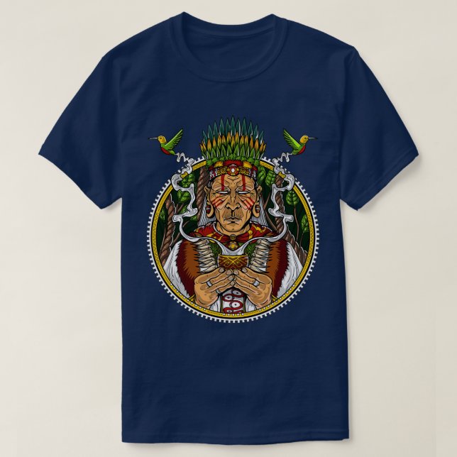 Ayahuasca Shaman T Shirt (Design framsida)