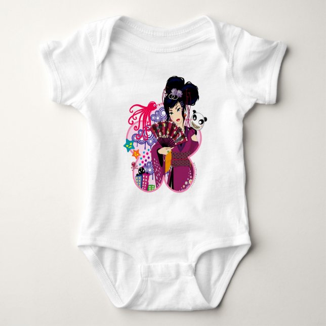 Ayaka i den Harajuku townen Tee Shirt (Framsida)
