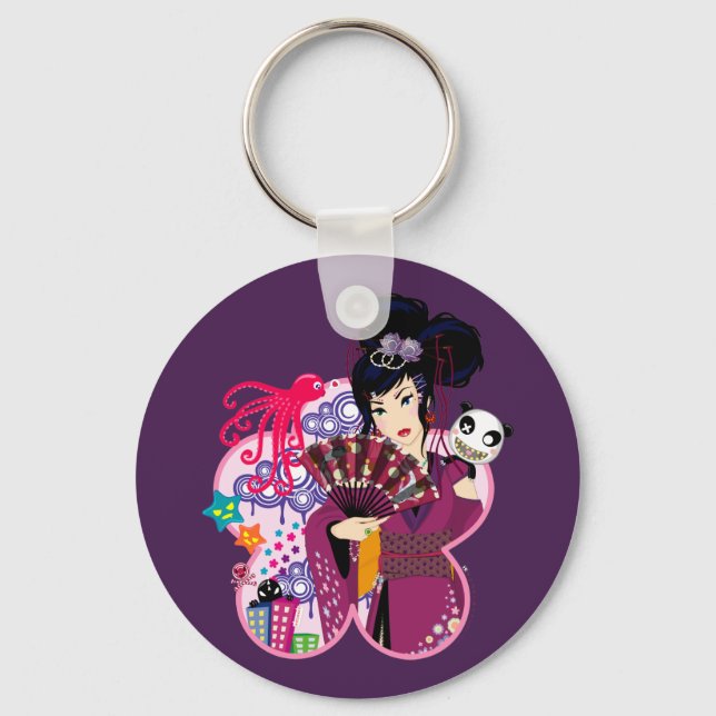 Ayaka i Harajuku Town Nyckelring (Framsida)