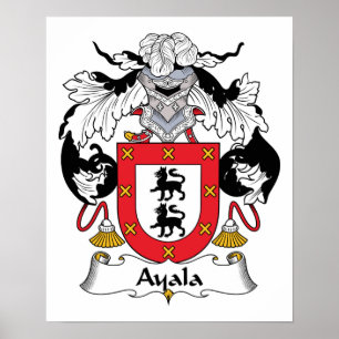 Ayala familjvapensköld poster