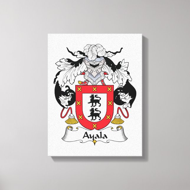Ayala Family Crest Canvastryck (Framsida)