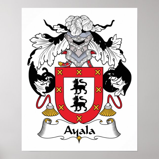 Ayala Family Crest Poster (Framsidan)
