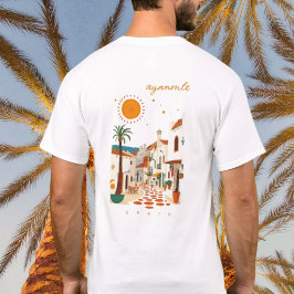 Ayamonte Spanien vit stad outfit kläder T Shirt
