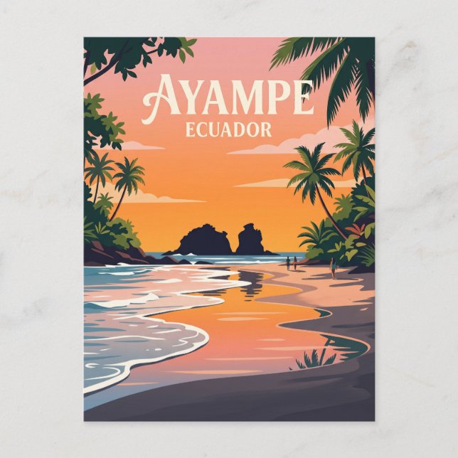 Ayampe Ecuador Vykort (Framsida)