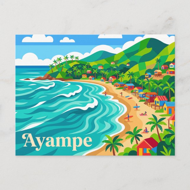 Ayampe, Manabí, Ecuador Vykort (Framsida)