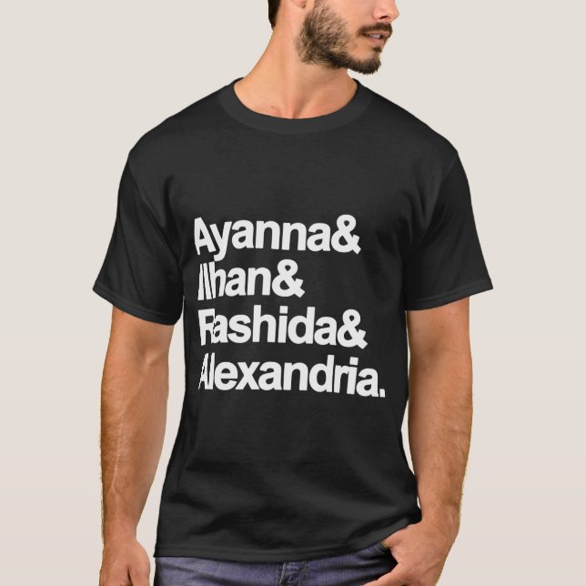 Ayanna Ilhan Rashida Alexandria T Shirt (Framsida)