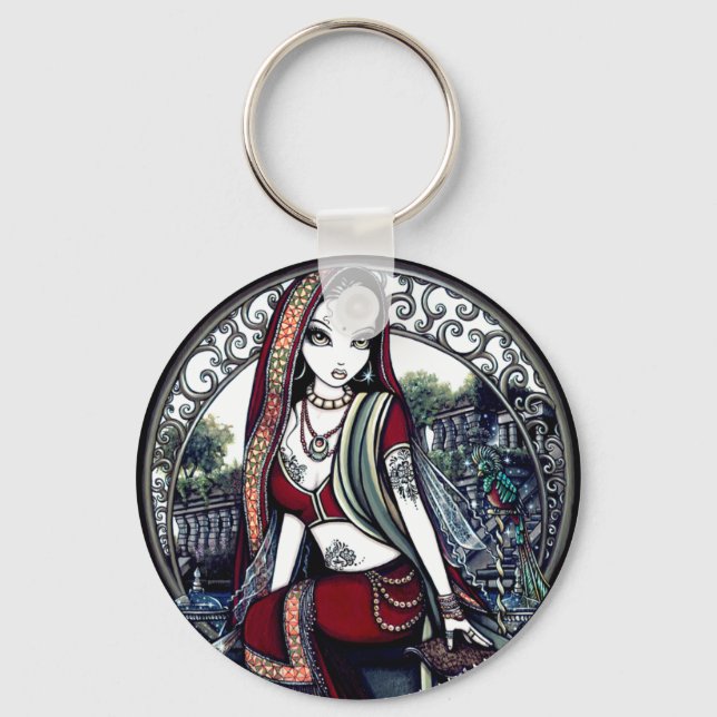 Ayanna Östra Belly Dancer Fairy Keychain Nyckelring (Framsida)