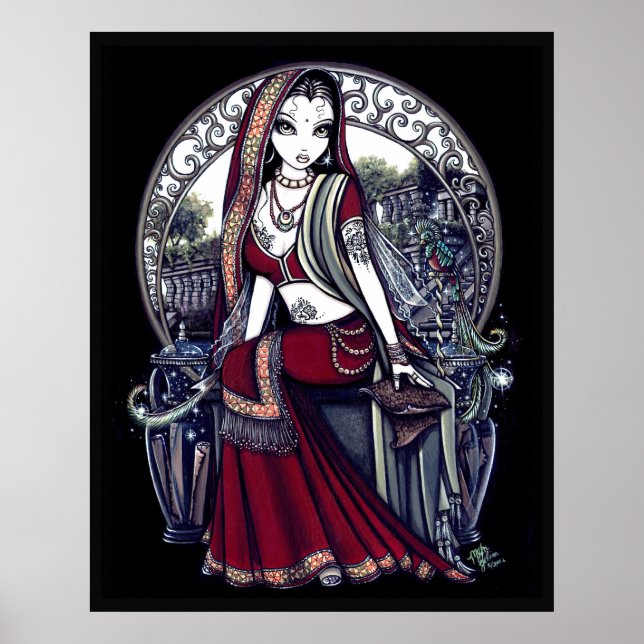 Ayanna Östra Belly Dancer Fairy Poster (Framsidan)