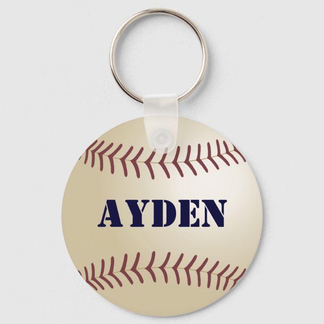 Ayden Baseboll nyckelring senast den 369Mittnamn (Framsida)