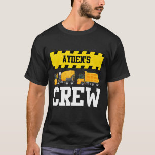 Ayden Construction Crew Anpassningsbar Dumptruck T Shirt